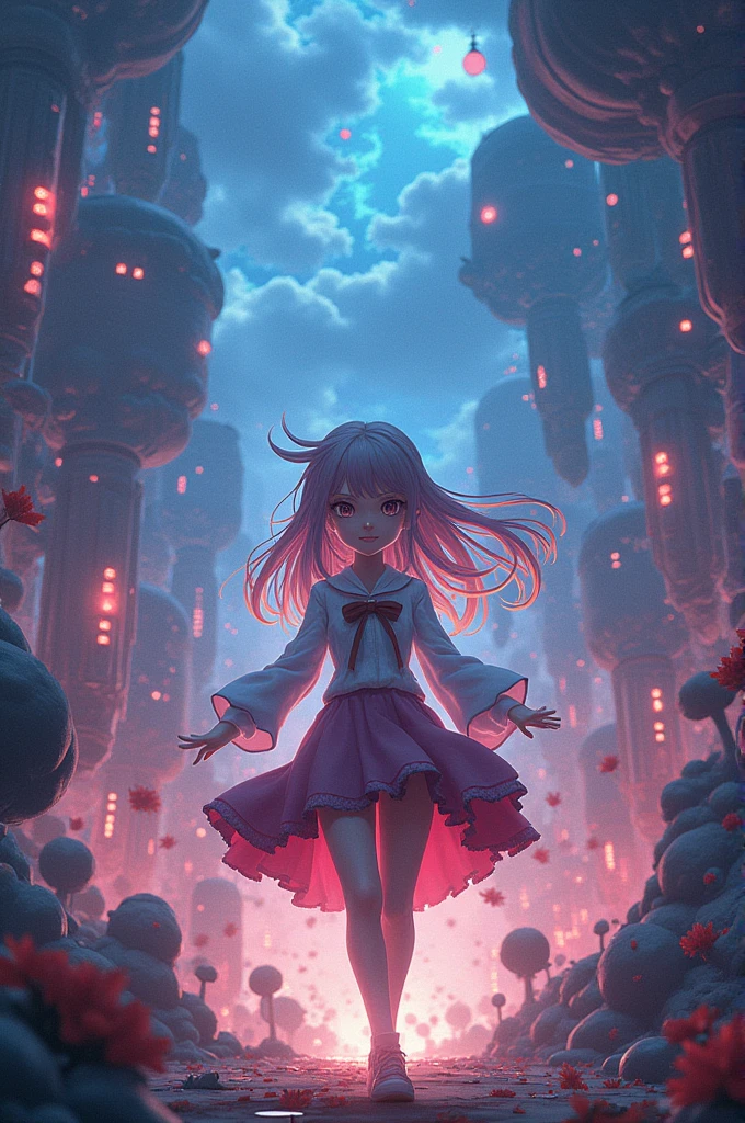 Anime wallpaper with 3d look
