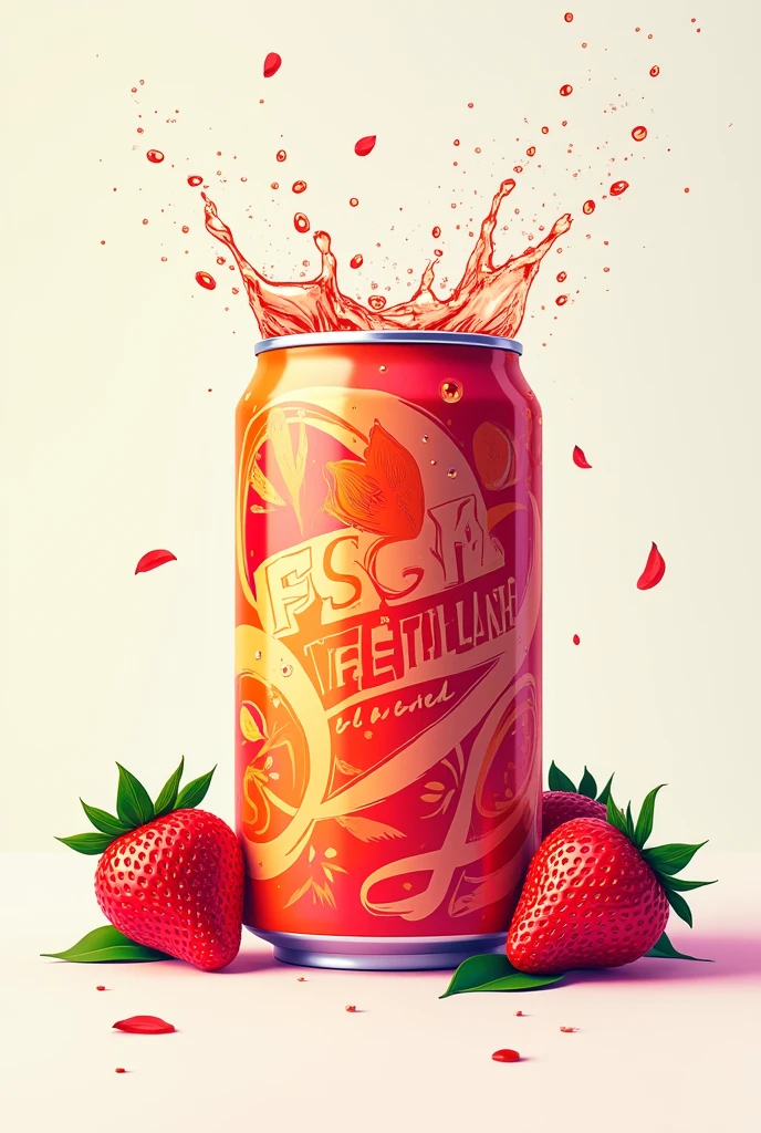 Fruit Soda，Canned，illustration

