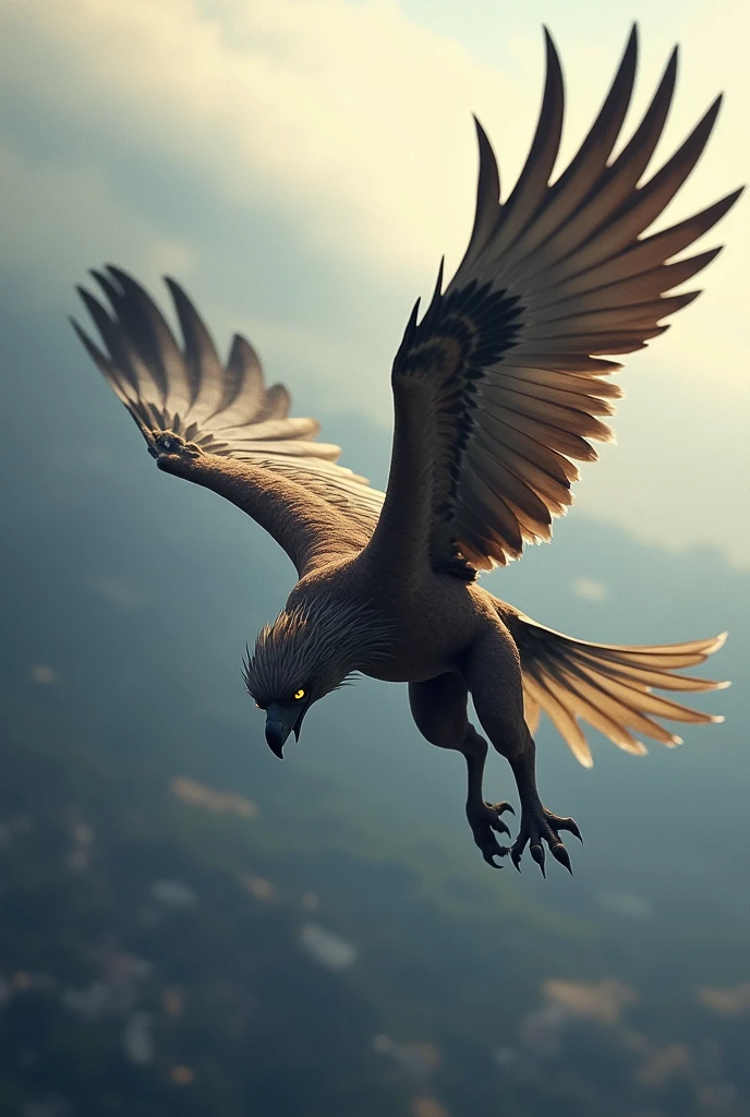 Griffon, Falling from the head, Extreme Speed, Straight line silhouette