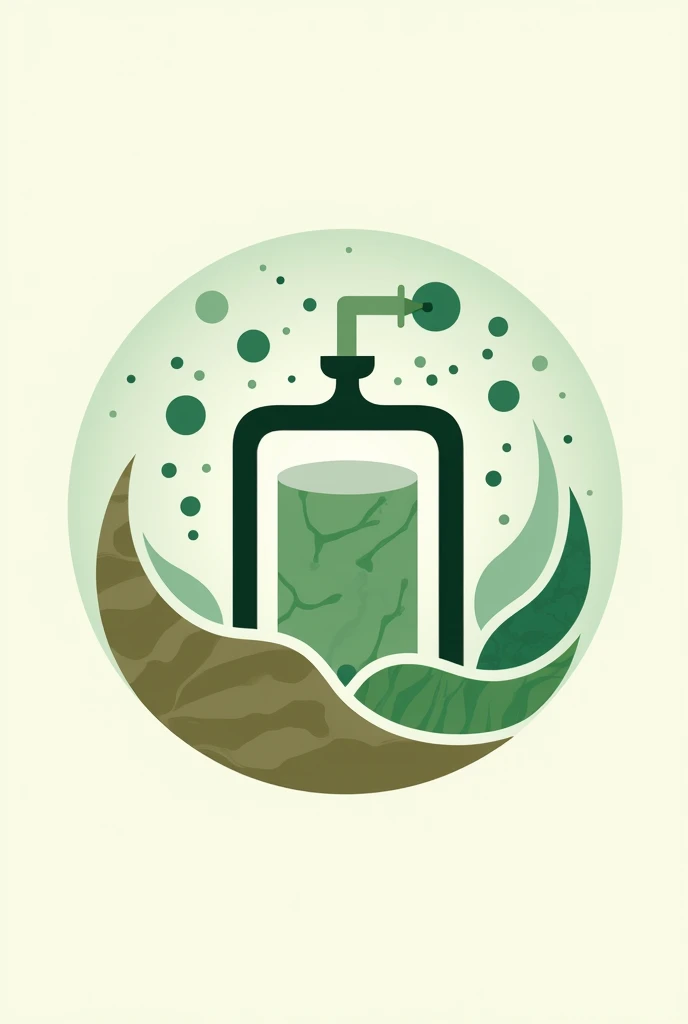 A logo for a biodigester experiment, with secondary theme fermentation 