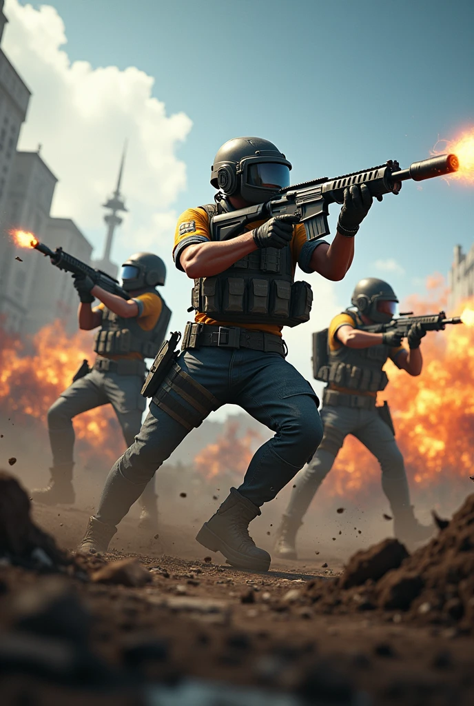 Pubg mobile 3 d image in 4 k quality