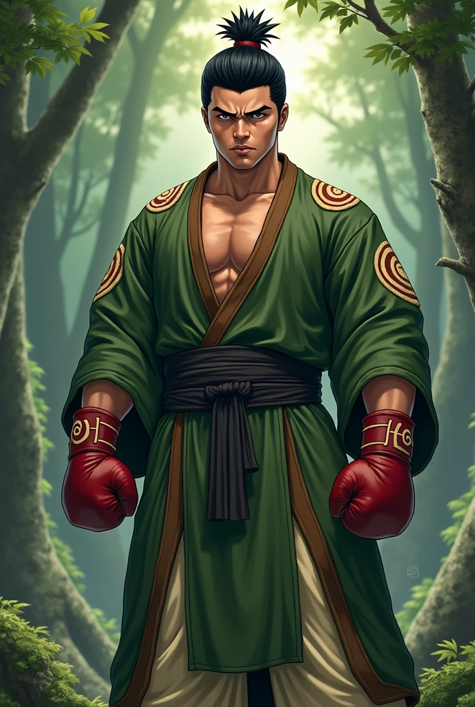 Muhammad Ali wearing hashirama clothes