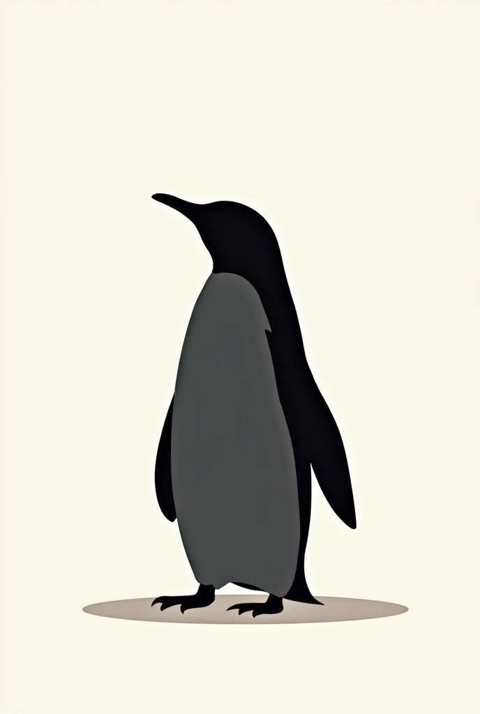 Penguin, unclothed, friendly, Brand, minimalist, for a business, una Brand, not so , más minimalist, greeting, Logo, Logotipo, silhouette, more serious, less fat, friendly, does not blush, un poco friendly.