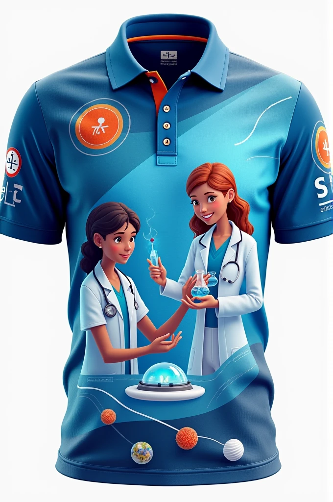 health science game polo shirt 