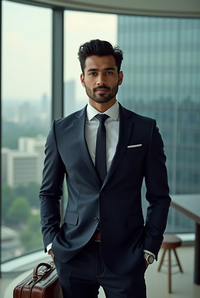 Rich young Indian businessman