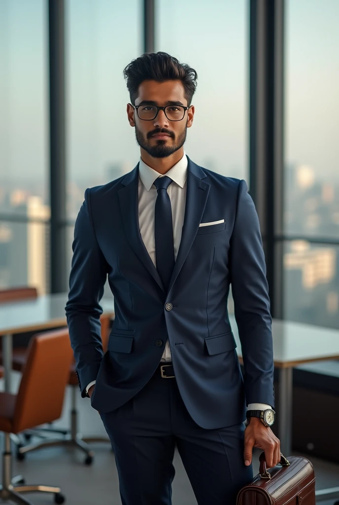 Rich young Indian businessman