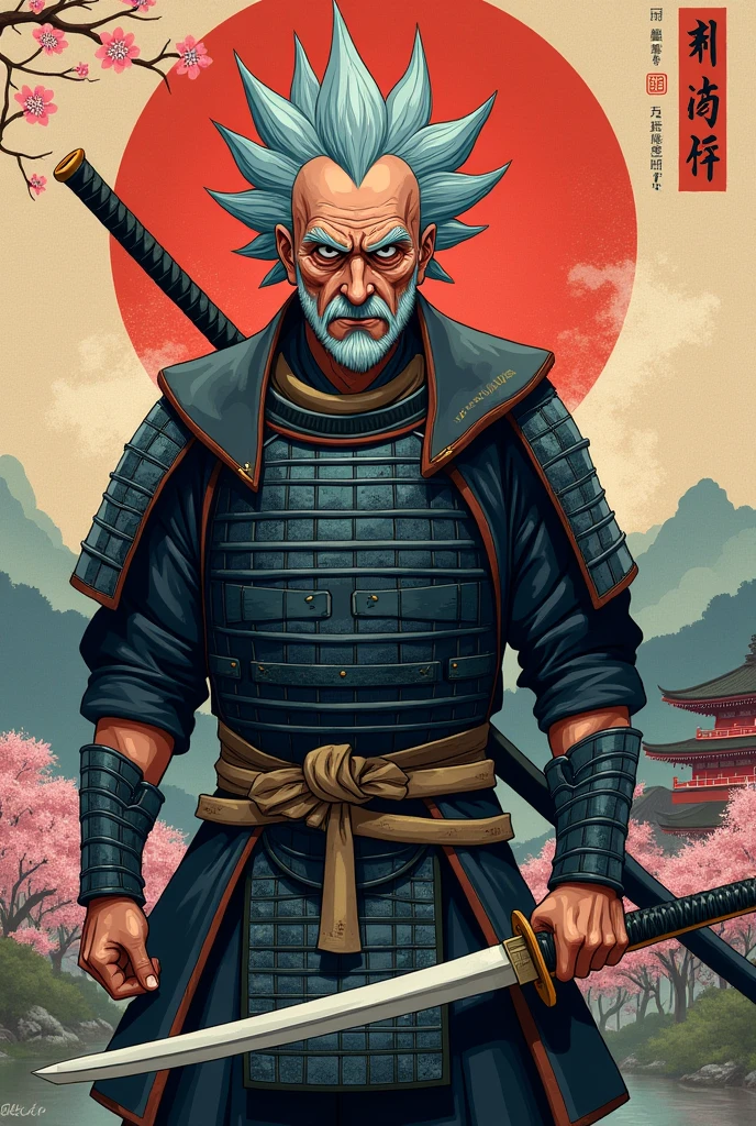 Rick Sanchez samurai face