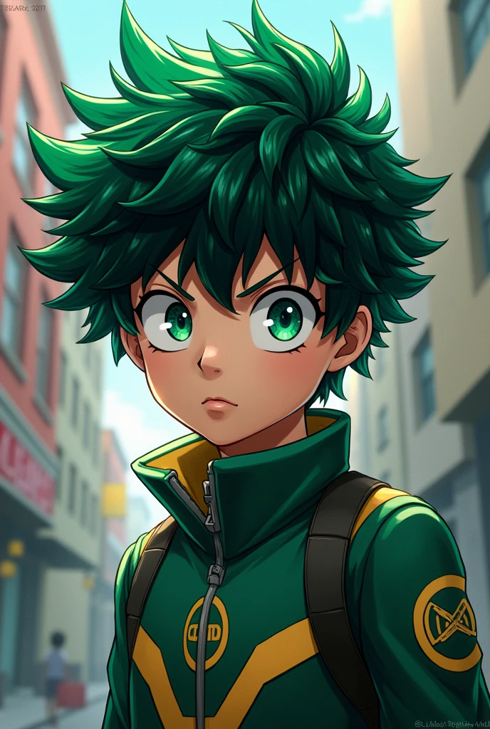 My hero academia deku green haired boy green eyes
