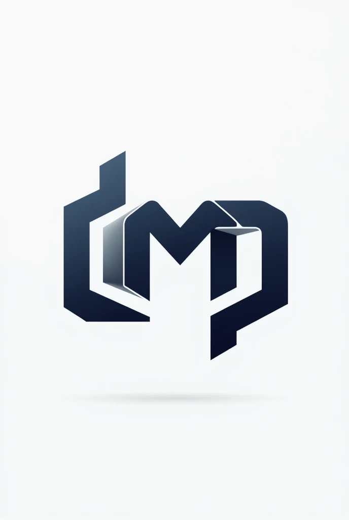 ''DMP'' three letters mix deacon logo