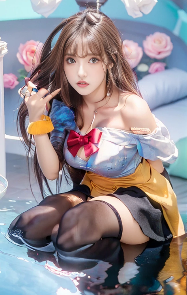 5,(((bishoujo,beautiful girl, Deep V,((Astringent expression:1.2)),cleavage cutout,Shocked,open cloths,((gentlewoman: 1.2)), Off-shoulder,laser,Pure and sexy,torpedo breast,Pointed chest))),curvy , Gold,number, Very detailed, Finely, Perfect dynamic composition, long hair, wavy hair, Charming pose,Sexy body,masterpiece, best quality, high resolution, 8k, HDR, raytracing, detailed shadows, (hyperdetailed:1.5),5