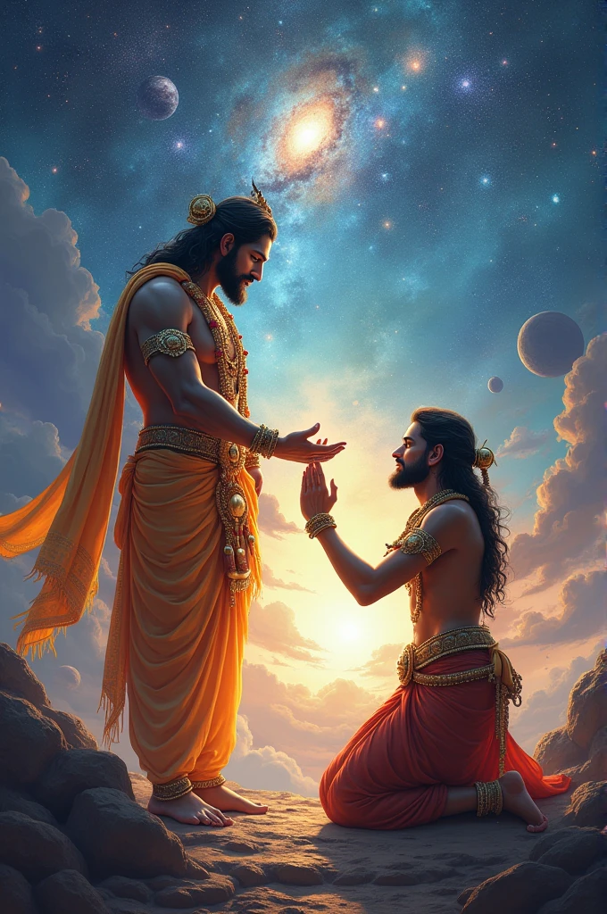GOD SHREE RAM BLESSING HANUMAN IN UNIVERSE