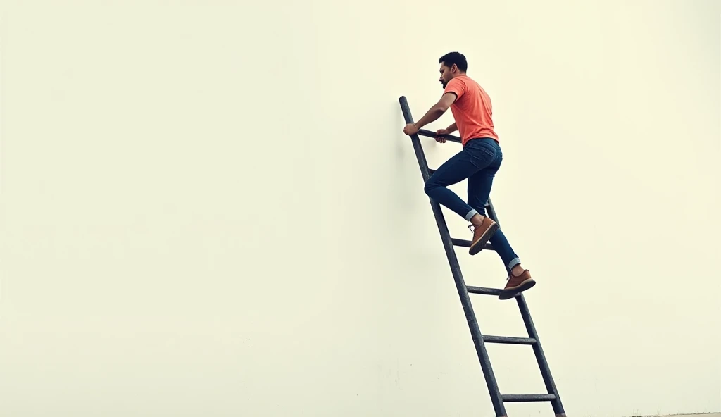 Person who of you climbing a ladder step by step, symbolizing gradual progress]

