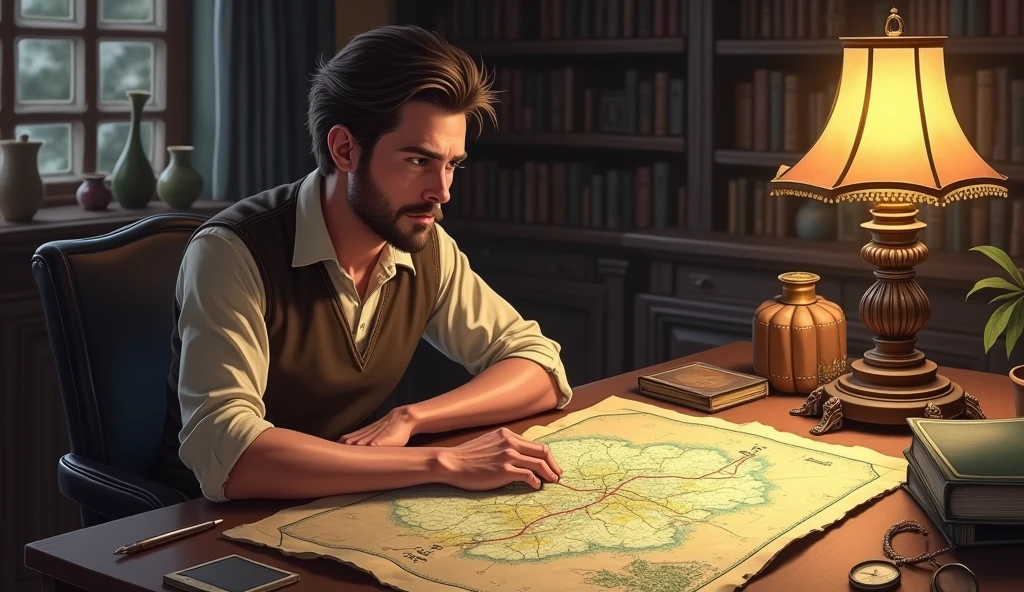 Visual of you looking at a map, choosing a path that aligns with your destination