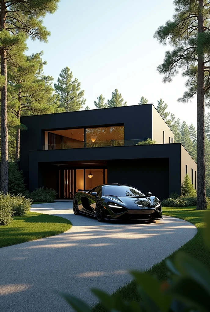 Bing image creator car house 🏠 with black 🖤