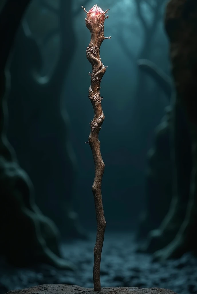 Create a "magic wand" that depicts the personality of intimidating feature, cold person, and girly.

