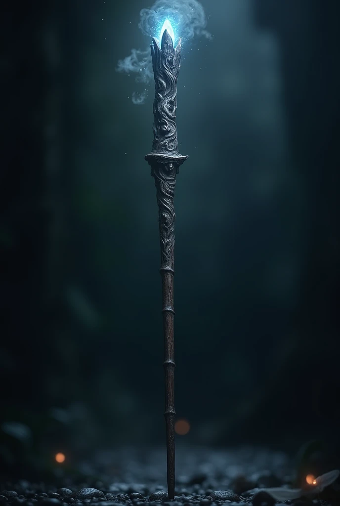 Create a "magic wand" that depicts the personality of intimidating feature, cold person, and girly.
