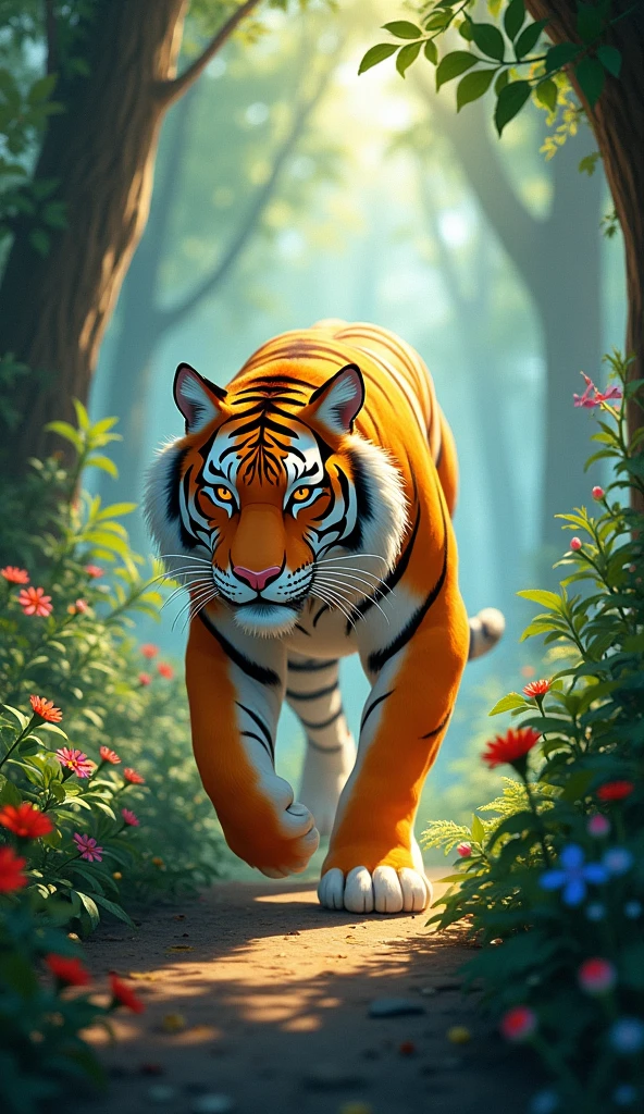 Tiger in the forest,Disney