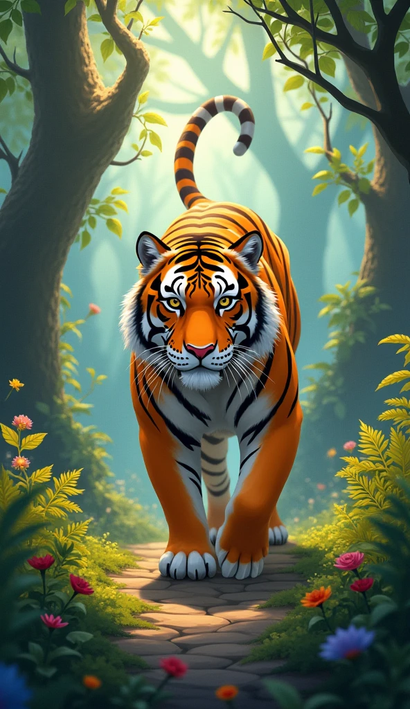 Tiger in the forest，Disney