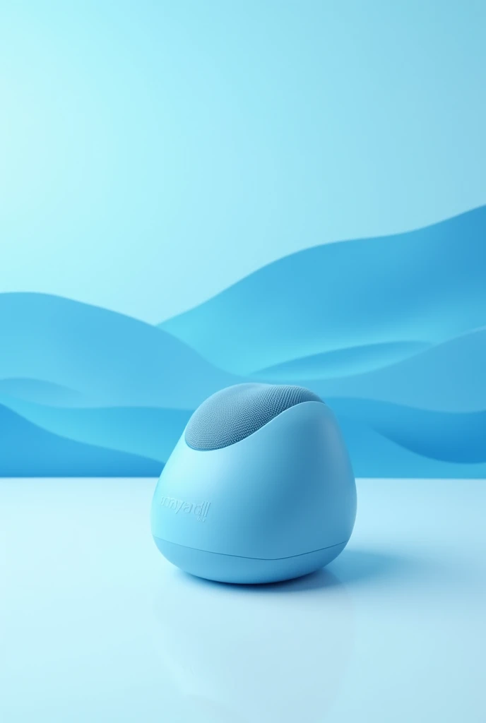 Scalp massager hair blue landscape product image laying on white background