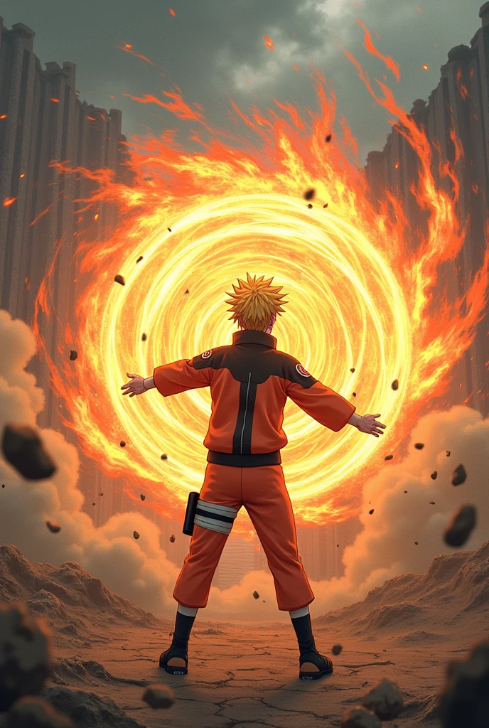 Naruto picture using rassingan on karma mode