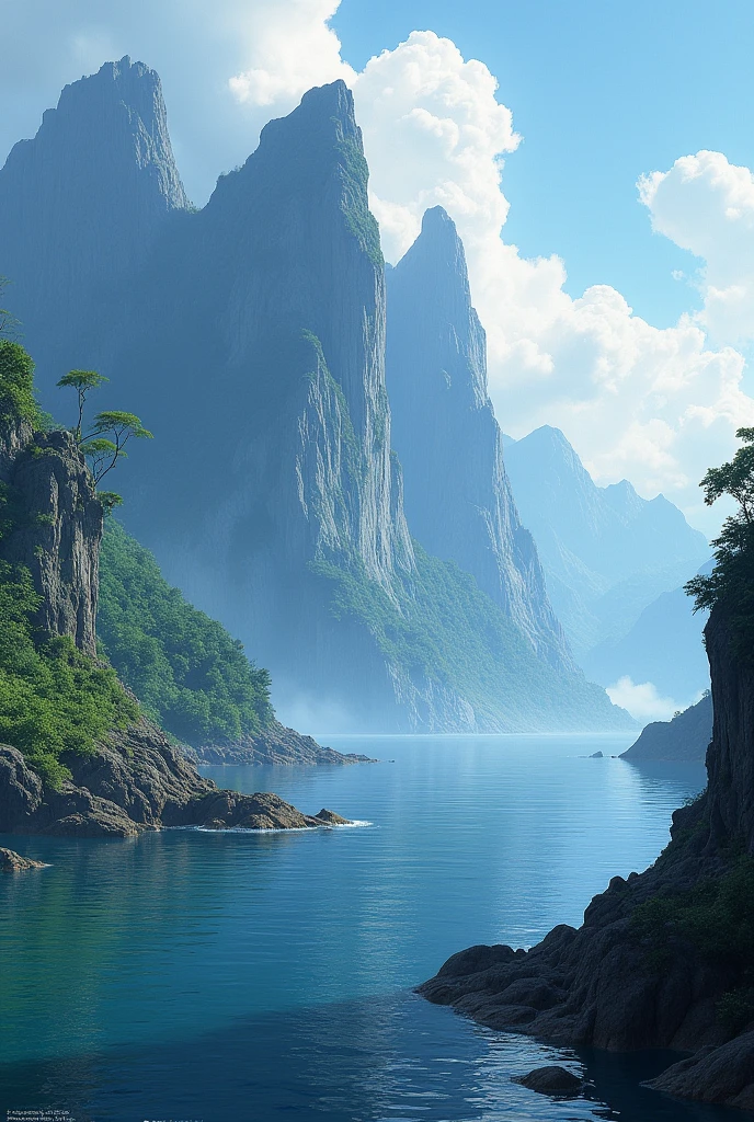 Mountains by the sea