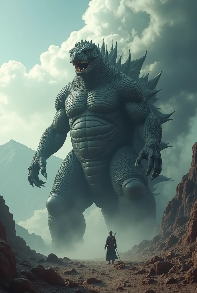 A Godzilla and western Dragón fusion