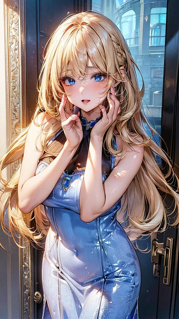 ((16K, masterpiece, RAW Photos, Highest quality,Ultra-high resolution, Realistic, Highly detailed CG integrated in 16K)), 8k, diamond,wallpaper, Written boundary depth,Beautiful Face:1.4,big, Beautiful double eyelids,Cinematic Light,Beautiful Face,(Detailed face),(Slender and cute woman:1.4),(20-year-old),(With the same expression:1.4),Close ~ eyes,(Pose, skin color, and clothing remain the same.:1.4),Accurate anatomy:1.4,((nsdw,naked,))