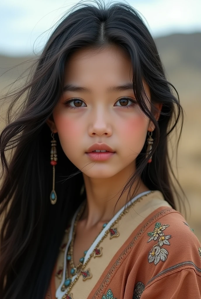 Beautiful mongolian girl