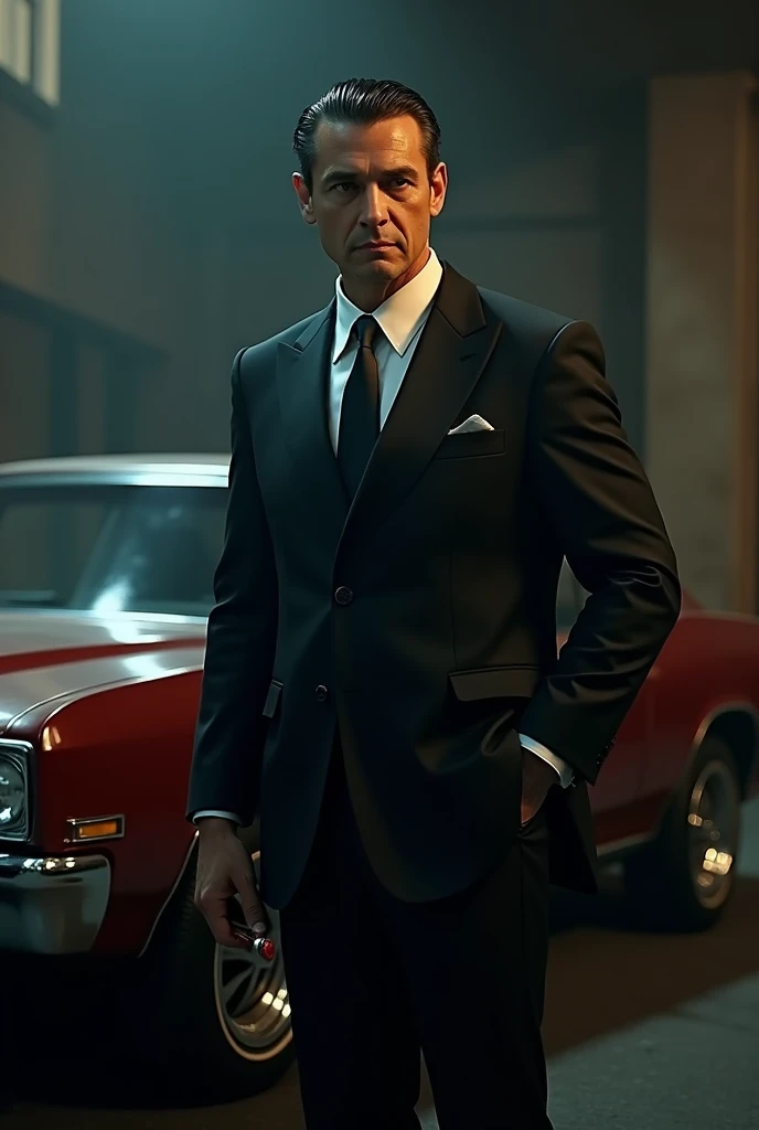 My image in mafia look with vehicle