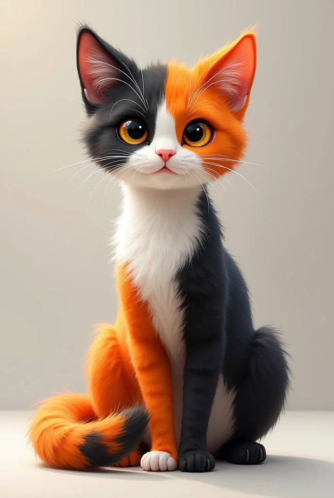 Four-color cat