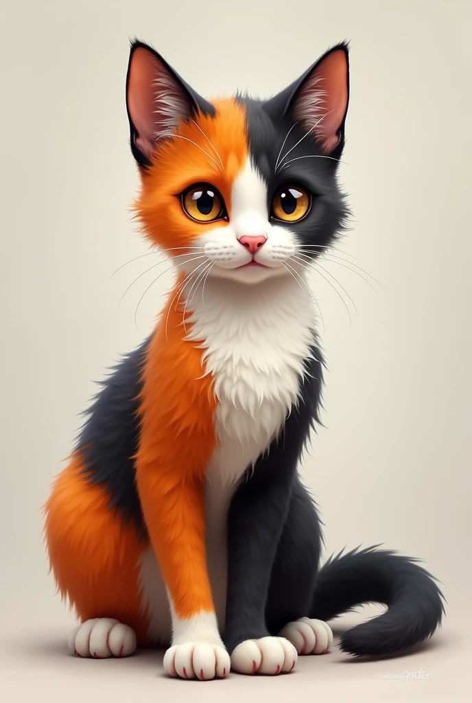 Four-color cat