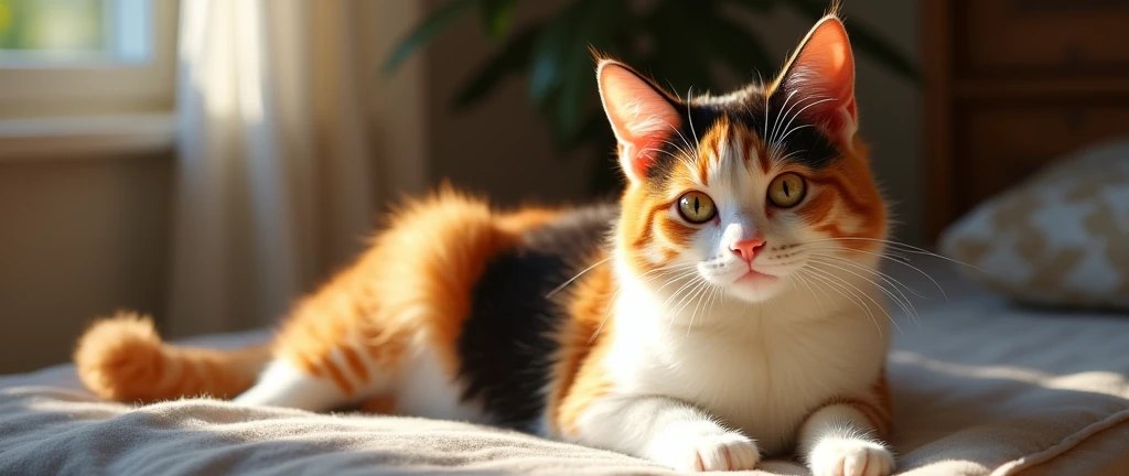 Tricolor cat