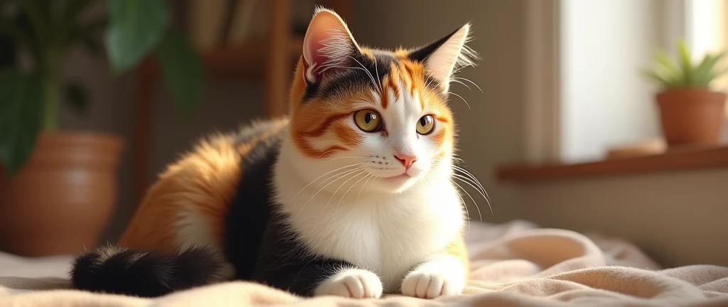 Tricolor cat