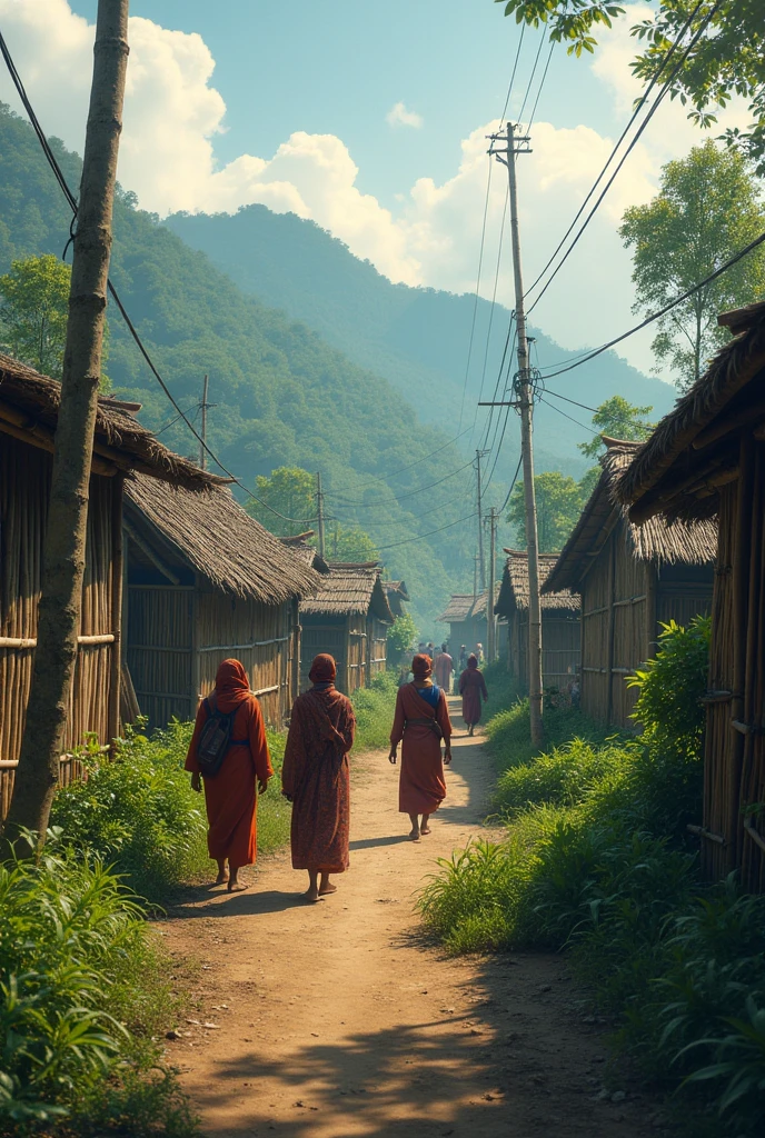 Rohingya people in arakan village