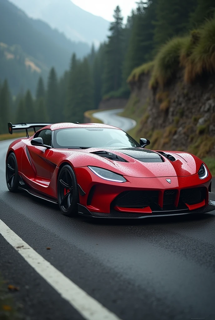 Red car modified