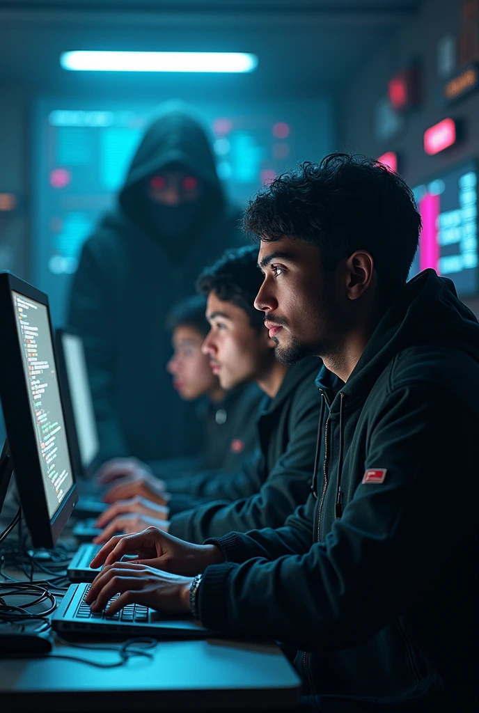 A team Of Hacker Working On Project and a admin ( rat ) seen all