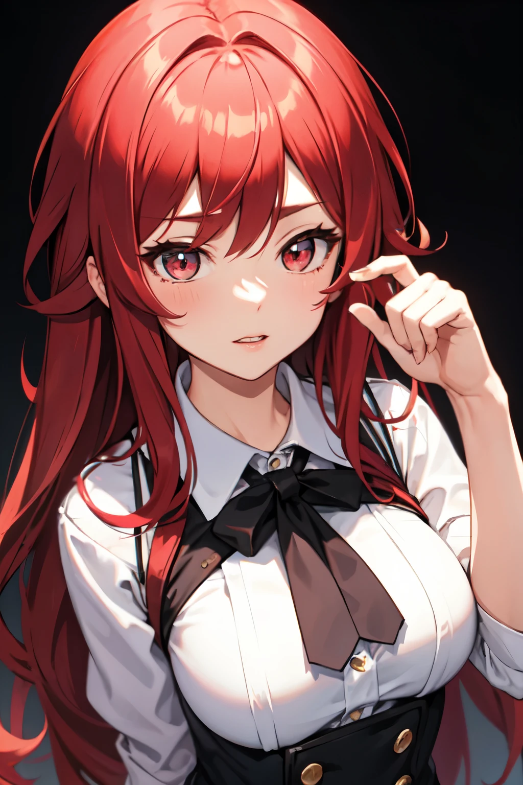 8k,Highest quality,masterpiece, Sharp focus,high school girl,,Red hair,Lewd,