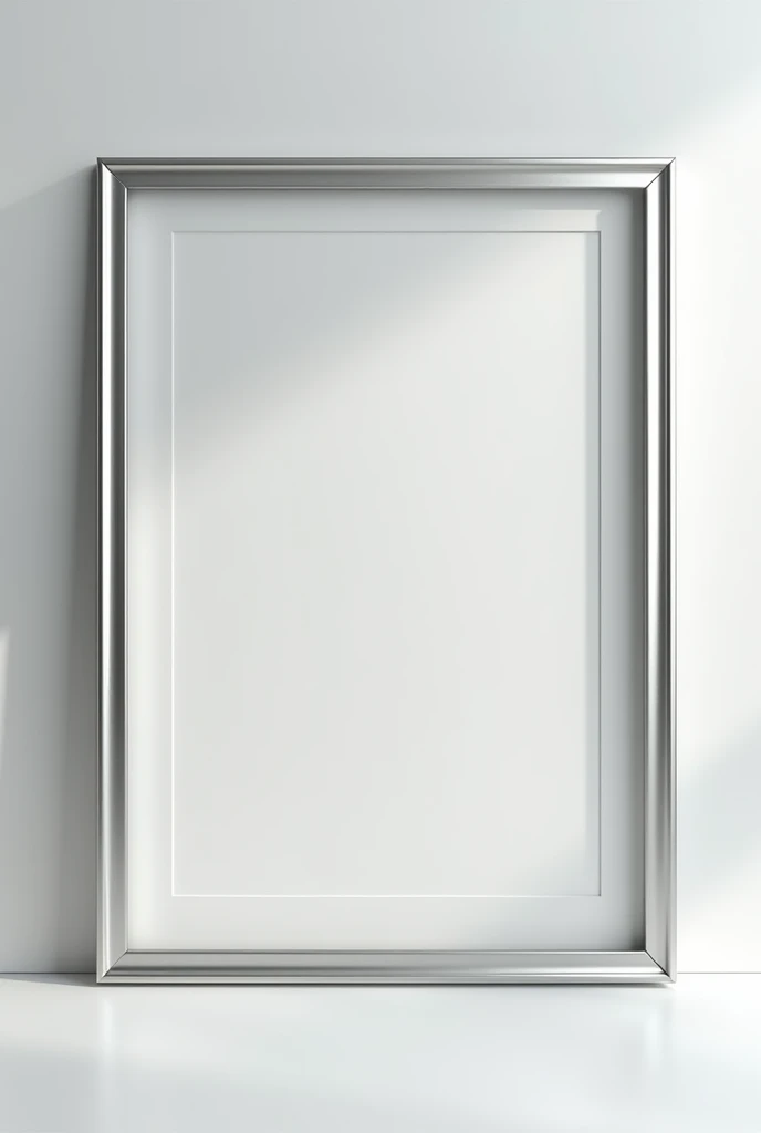 Silver themed frame no background transparent bg thin frame