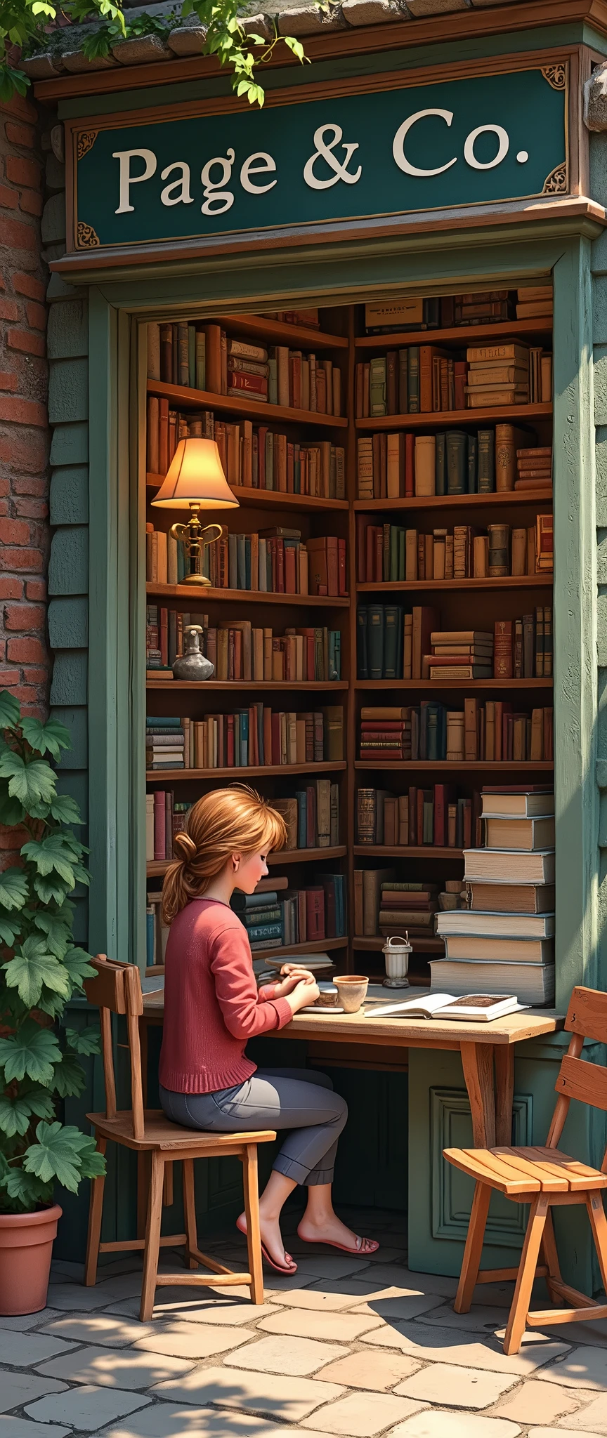 The Little Bookshop on Main Street
In the heart of a quaint town, nestled between a bakery and a vintage clothing store, stood a charming little bookshop called "Page & Co.". The store was owned by a kind-hearted woman named Sophia, who spent her days surrounded by dusty tomes and the musty scent of old paper.