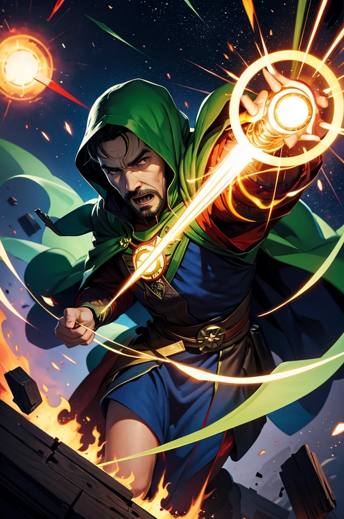 doctor strange vs DR Doom fight spaceship,reality