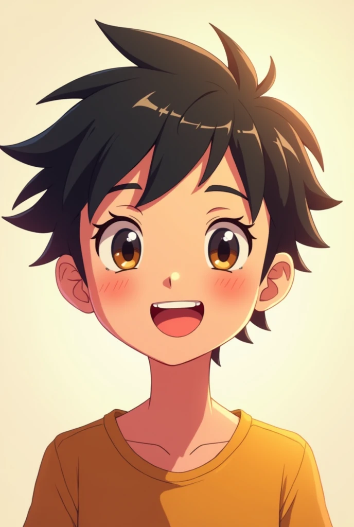 very handsome boy and :-) And smile in face photo creatine anime character
