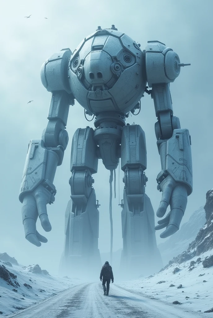 masterpiece, Highest quality, High resolution, sf、Super huge、天nullの惑星凍結マシン、evil、Snowstorm、null、Frozen Sea、