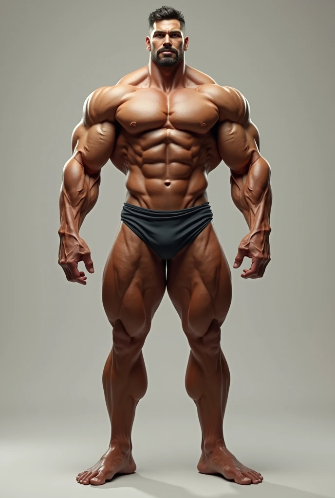 6ft5inchs muscular man with six pack abs