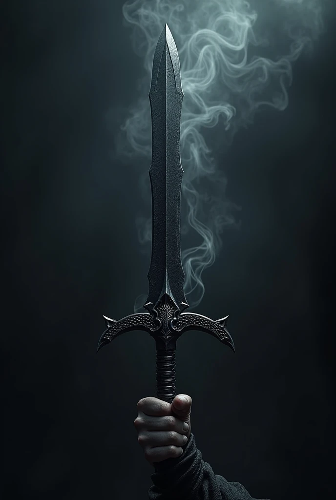The Black Dragon Sword has a dark aura.