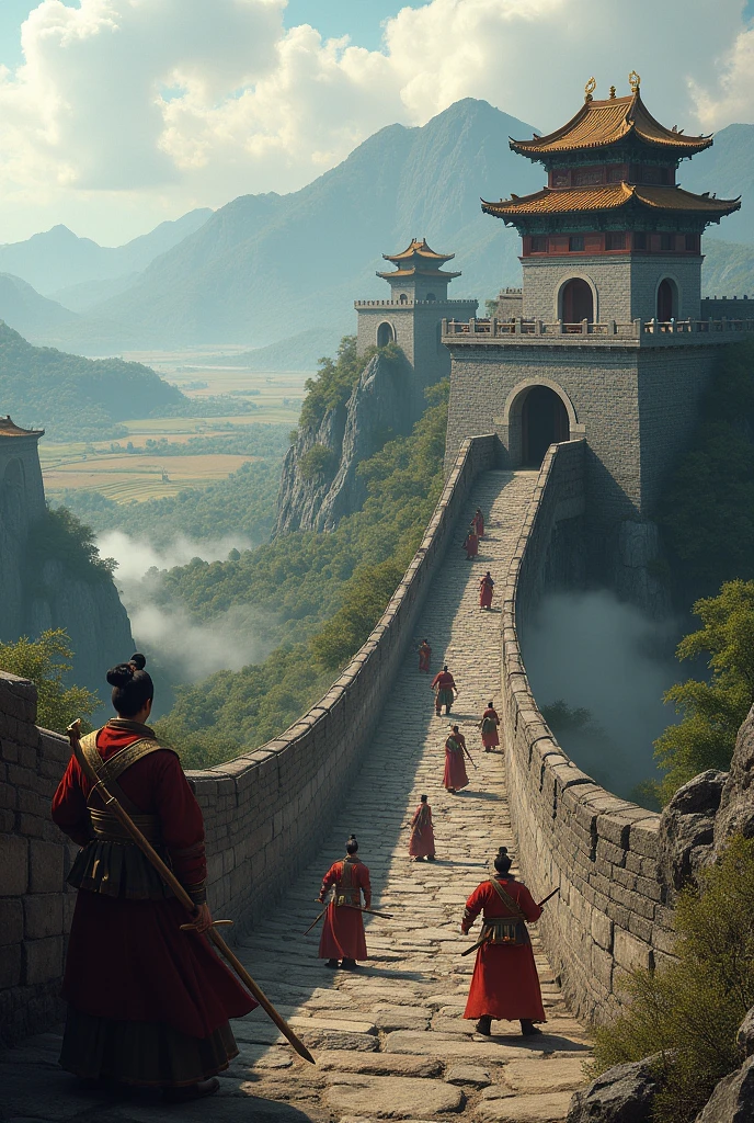 Realistic Siege Chinese Fortress Antiquity