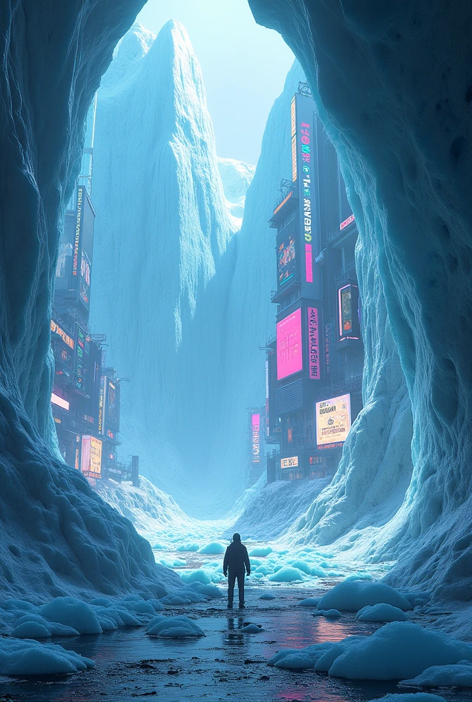 Glaciers, caves, neon lights, urban billboards