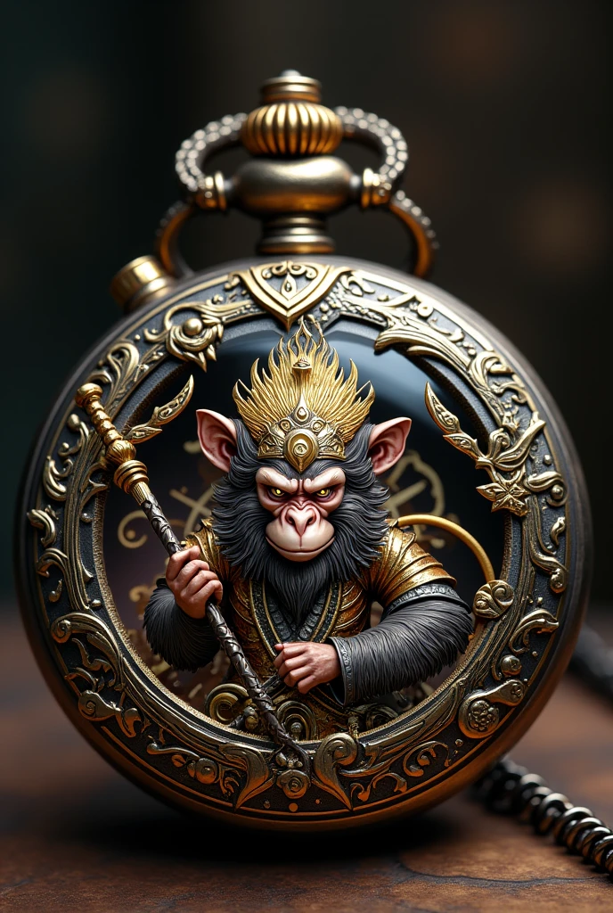 Sun Wukong theme hollow mechanical watch