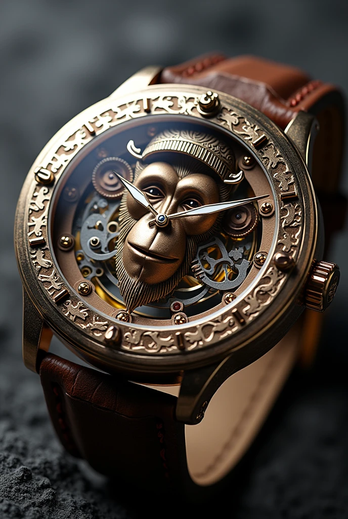 Wukong watch dial mechanical hollow watch
