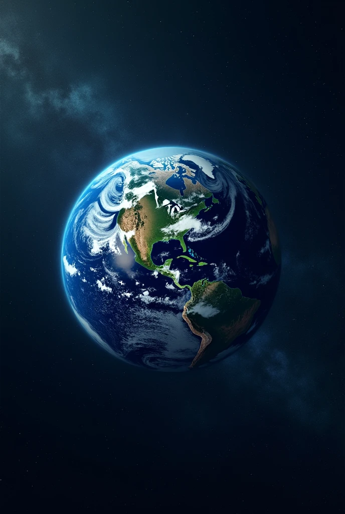 In space see the Earth looking gorgeous the background is also more stars