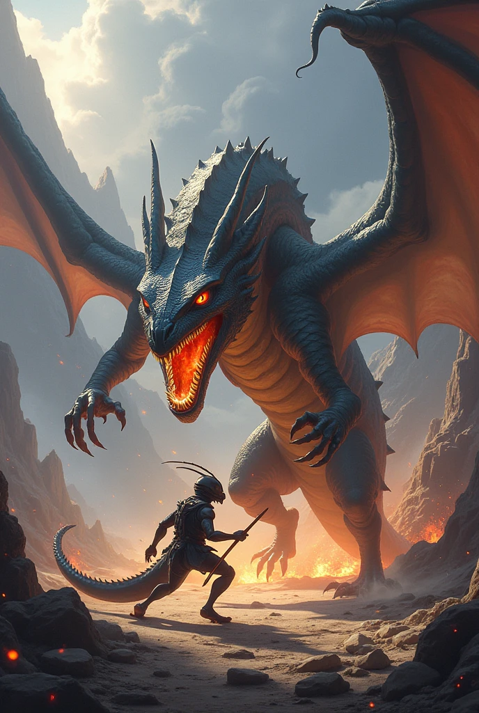 A ant which fight dragon